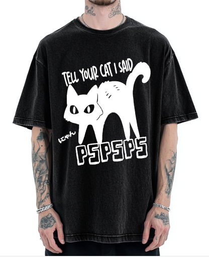 Attract Cats Vintage Washed T-shirt