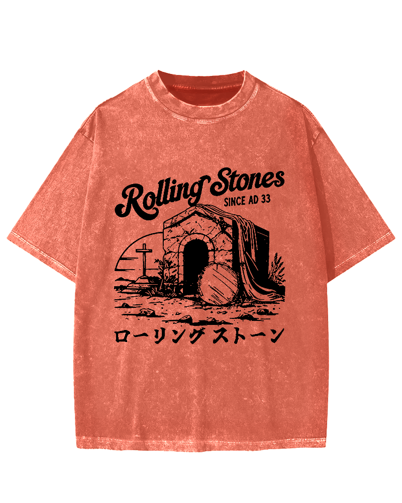 Rolling Stones Funny Easter Vintage Washed T-shirt