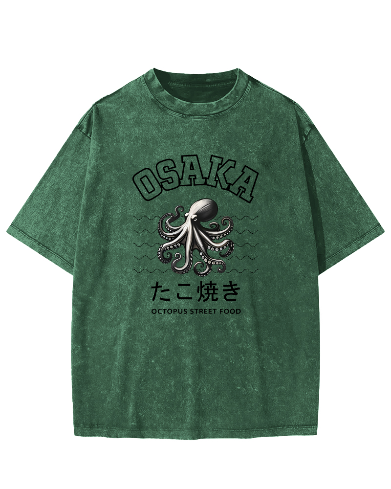 Osaka Octopus Vintage Washed T-shirt