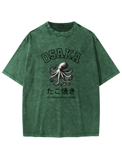 Osaka Octopus Vintage Washed T-shirt