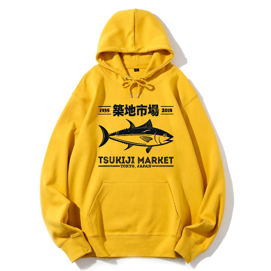 Tokyo Tsukiji Market Cotton Hoodie