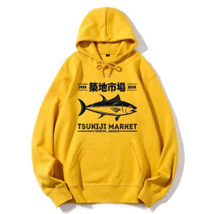 Tokyo Tsukiji Market Cotton Hoodie