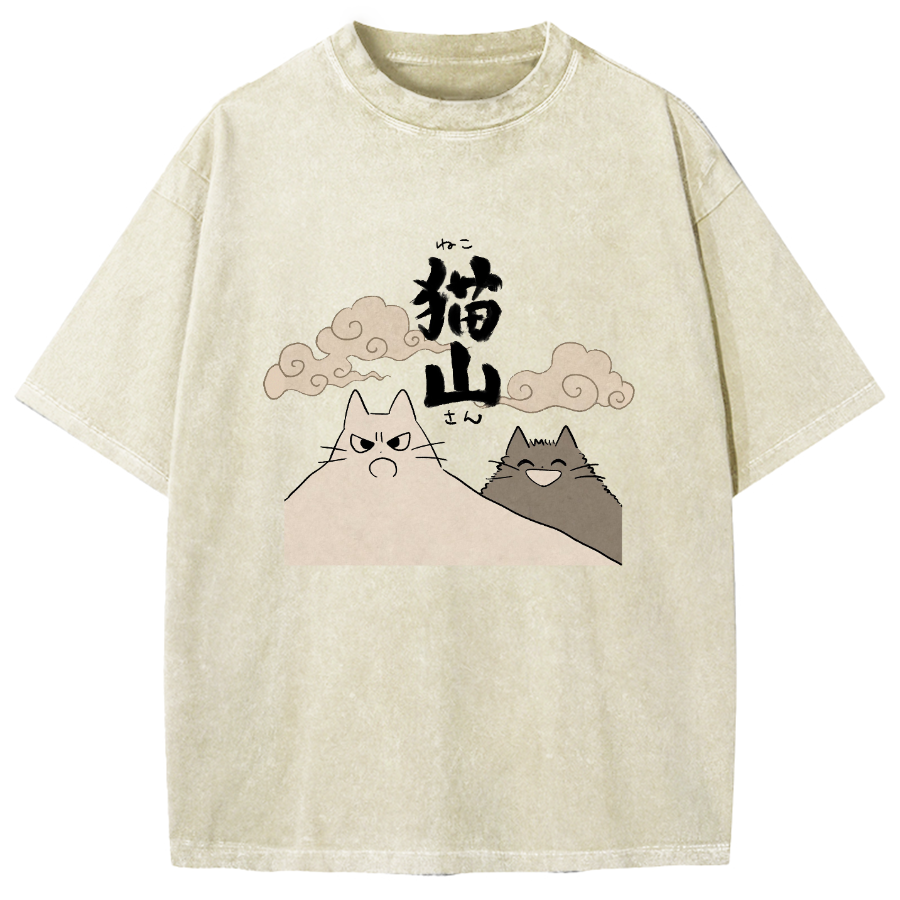 Cat Mountain Vintage Washed T-shirt