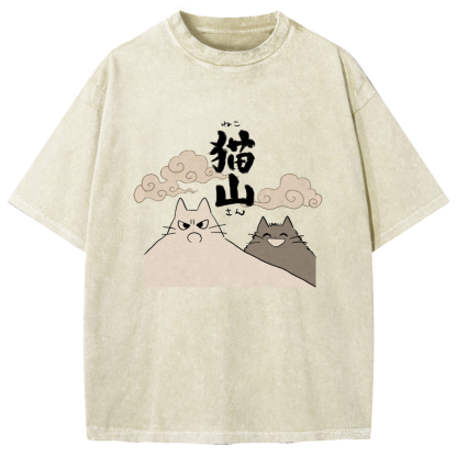 Cat Mountain Vintage Washed T-shirt