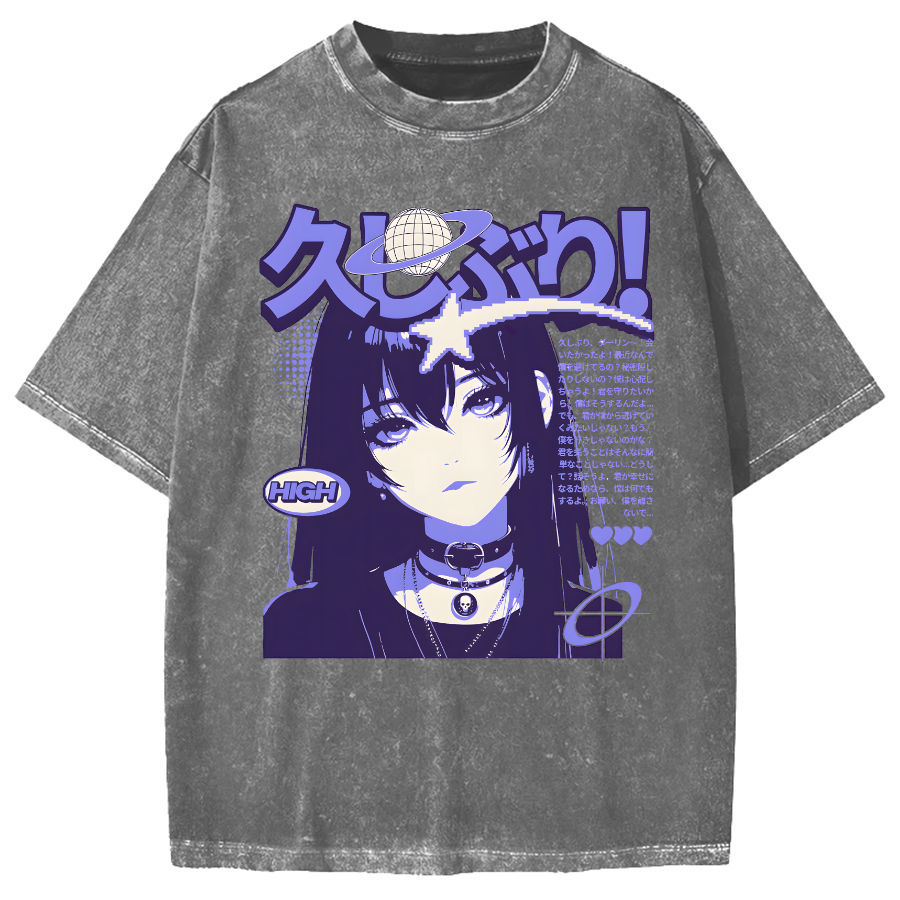 Japanese Manga Vintage Washed T-shirt