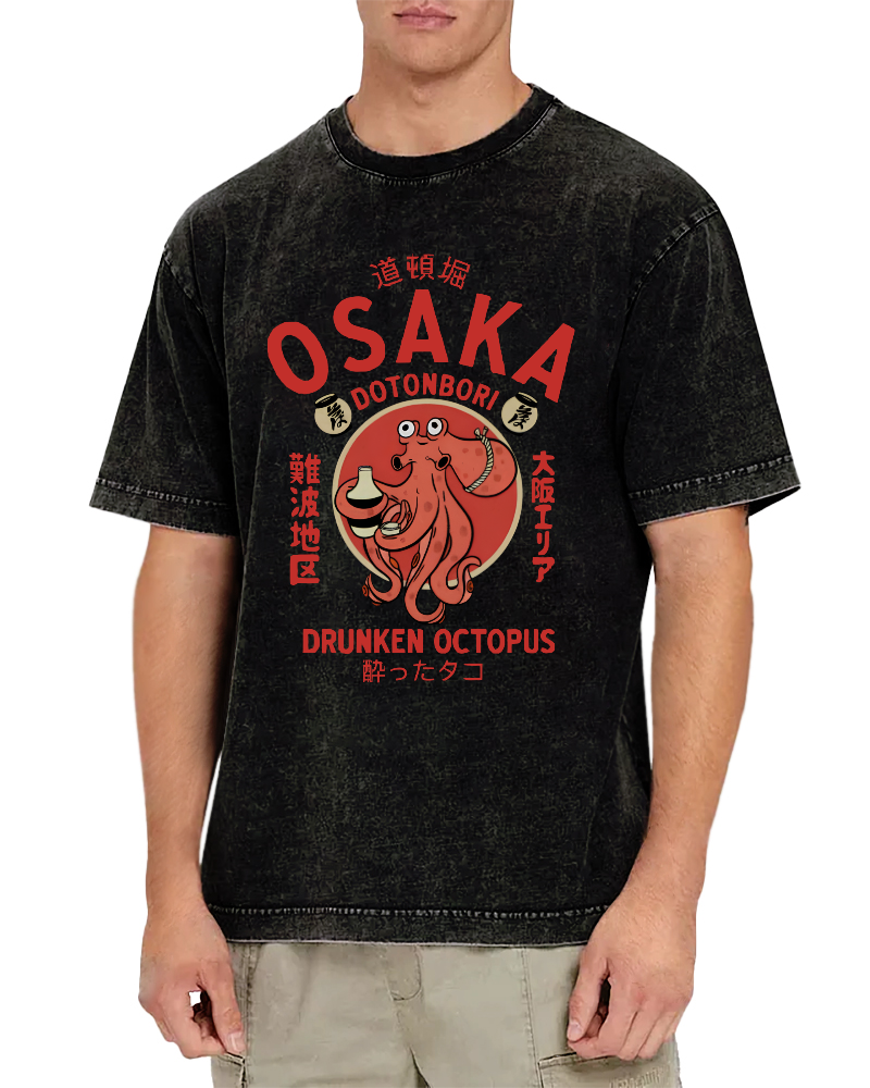 OSAKA Japan Vintage Washed T-shirt