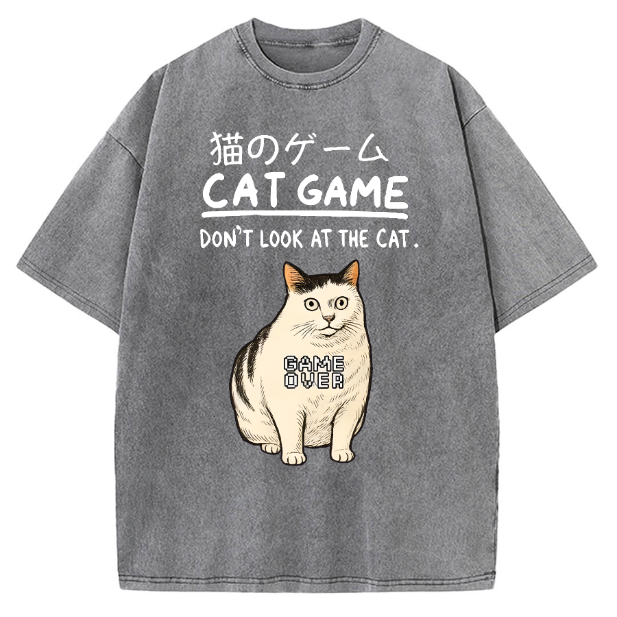 Don't Watch The Cat Vintage Washed T-shirt