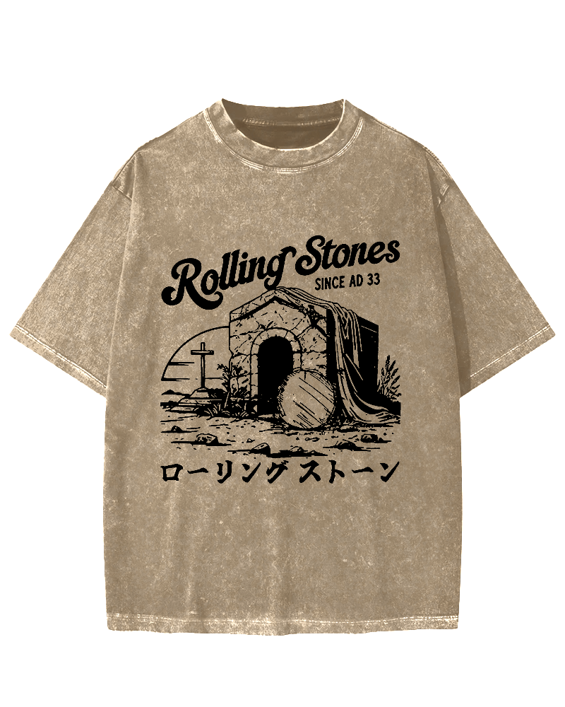 Rolling Stones Funny Easter Vintage Washed T-shirt