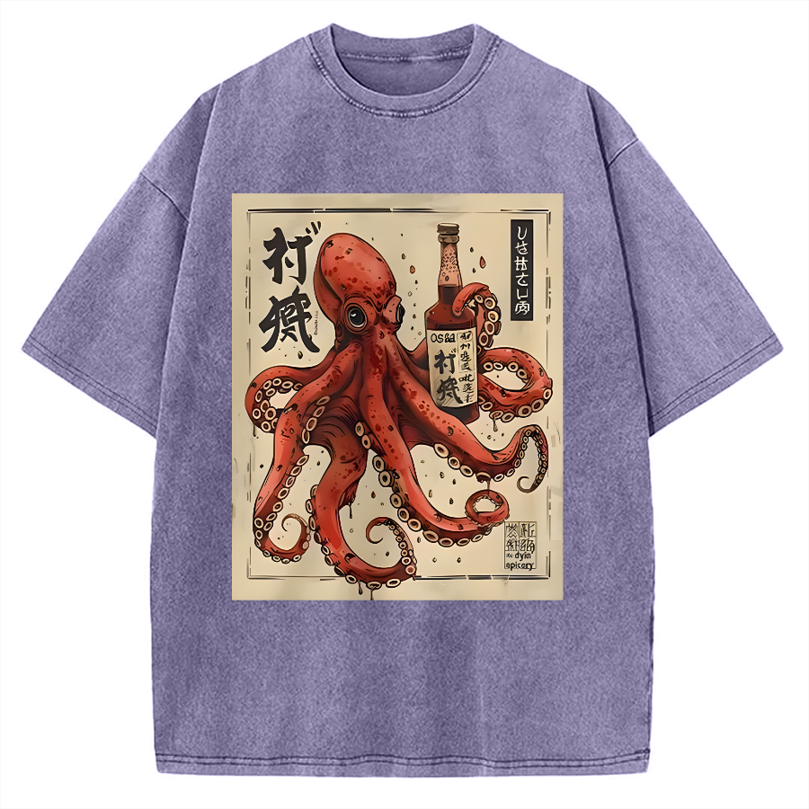 Osaka Saké Octopus Vintage Washed T-shirt