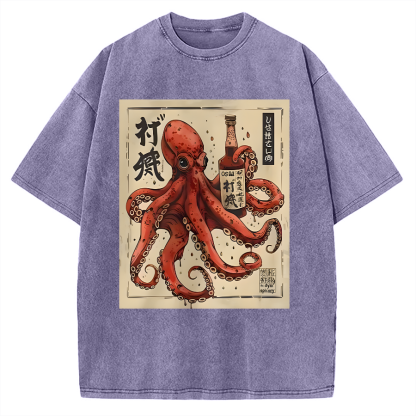 Osaka Saké Octopus Vintage Washed T-shirt