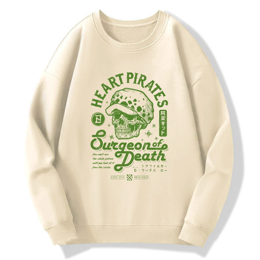 Skull pattern retro Cotton Pullover Sweatshirt