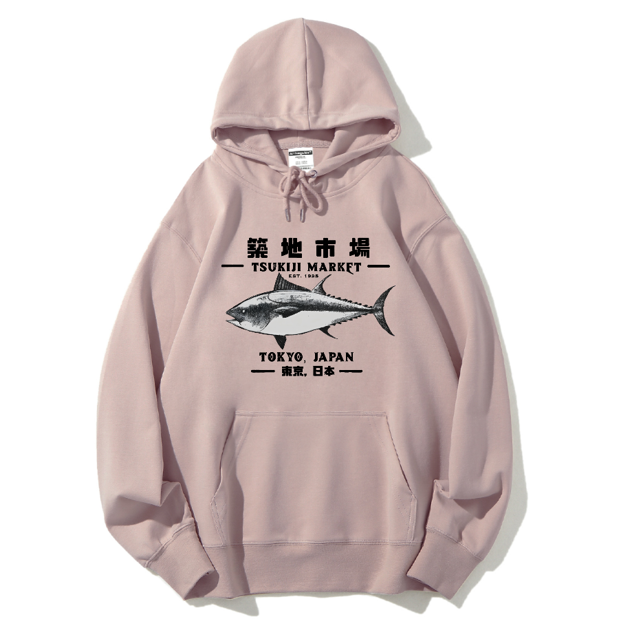 Tokyo Tsukiji Market Cotton Hoodie