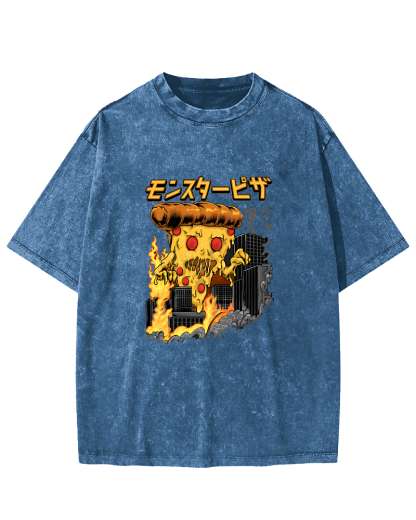Japanese Personalized Abstract Patterns Vintage Distressed T-shirt-Zazasy