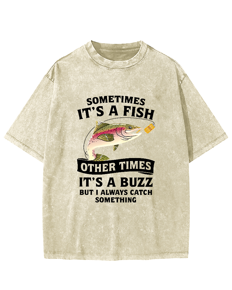 Fishing Enthusiasts Leisure Vintage Distressed T-shirt-Zazasy