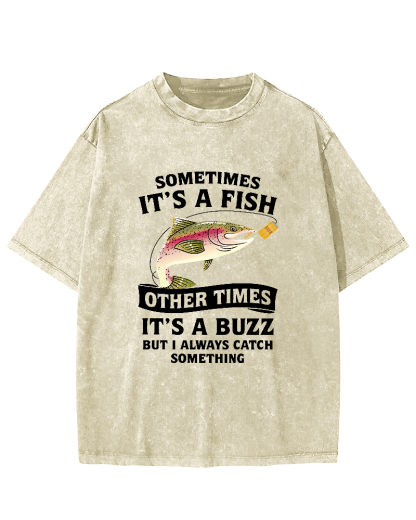 Fishing Enthusiasts Leisure Vintage Distressed T-shirt-Zazasy