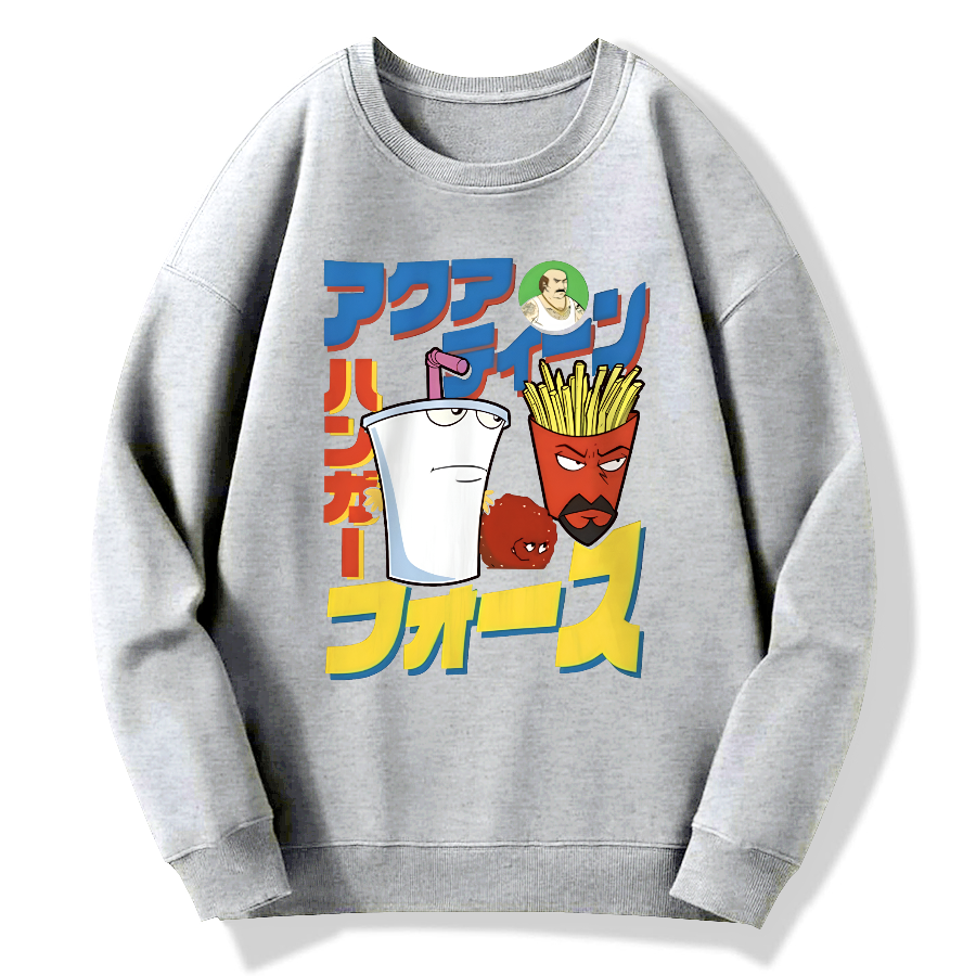 Retro Comics Cotton Pullover Sweatshirt