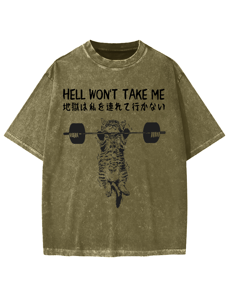Hell Won't Take Me Vintage Washed T-shirt