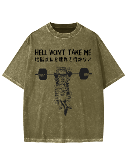 Hell Won't Take Me Vintage Washed T-shirt