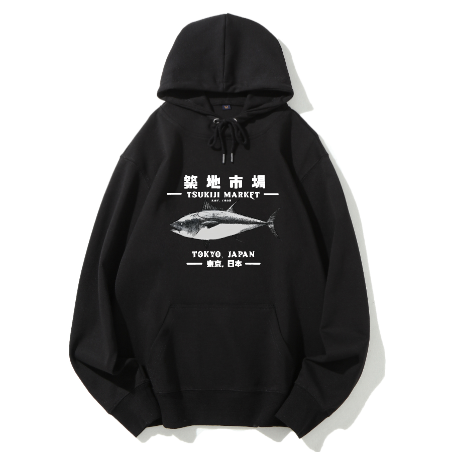 Tokyo Tsukiji Market Cotton Hoodie