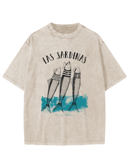 Las Sardinas Vintage Washed T-shirt