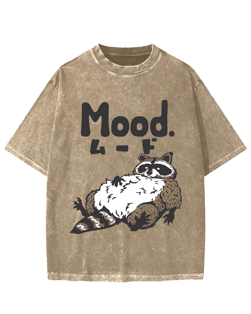 Mood Raccoon Vintage Washed T-shirt