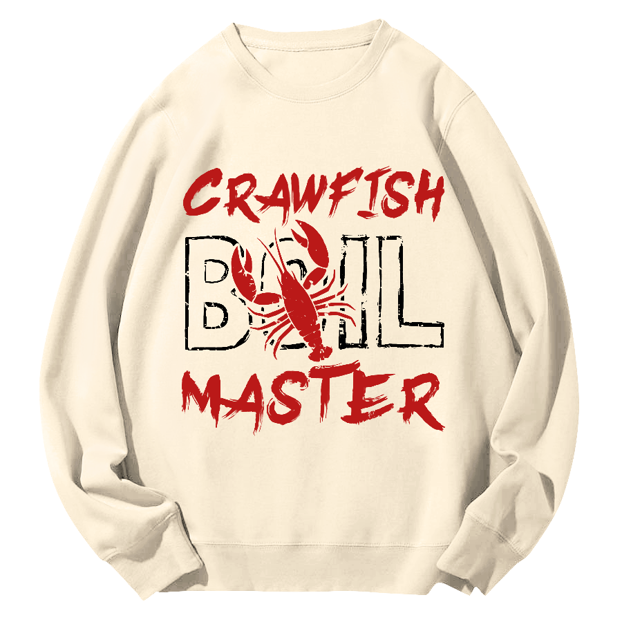 Crawfish Master Japanese Round Neck Sweatshirt-Zazasy