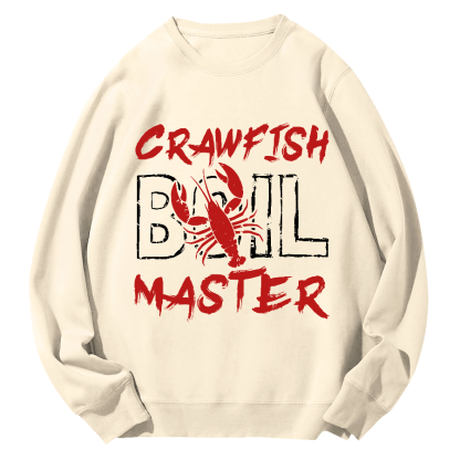 Crawfish Master Japanese Round Neck Sweatshirt-Zazasy