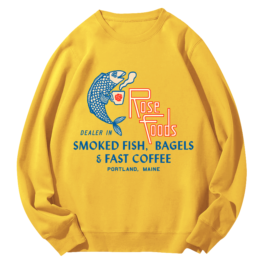 Rose Foods Round Neck Sweatshirt-Zazasy