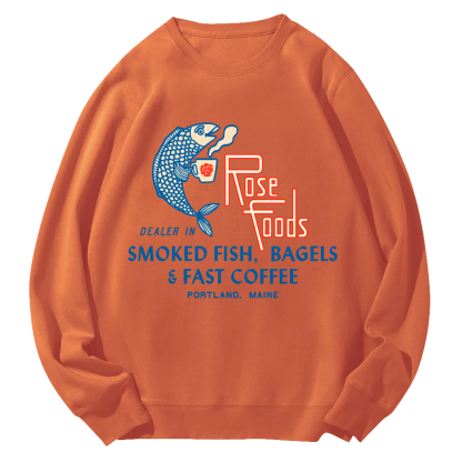 Rose Foods Round Neck Sweatshirt-Zazasy