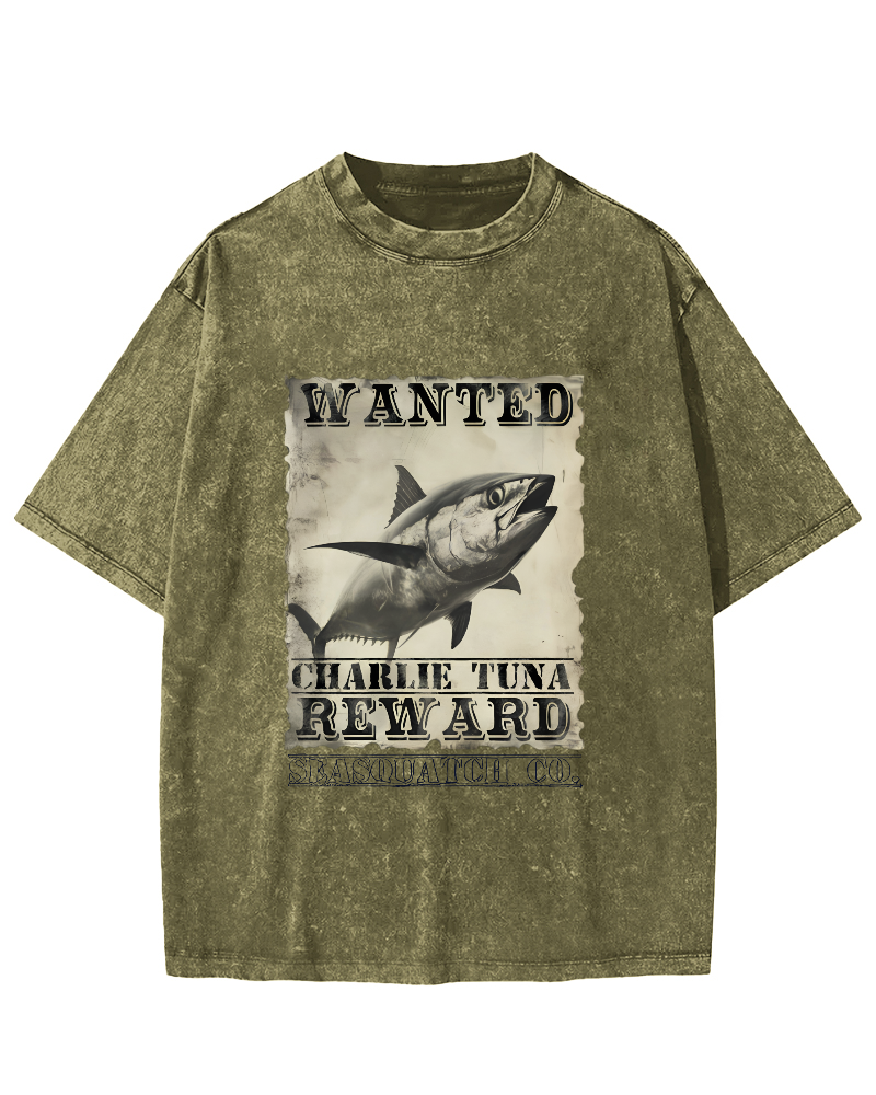 Japanese Tuna Leisure Vintage Distressed T-shirt-Zazasy
