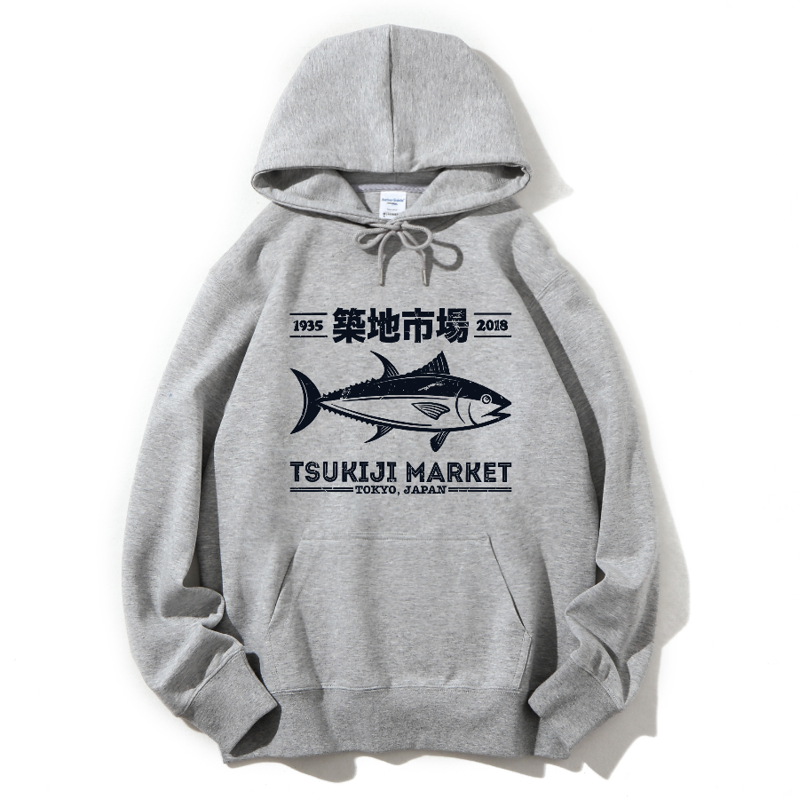 Tokyo Tsukiji Market Cotton Hoodie