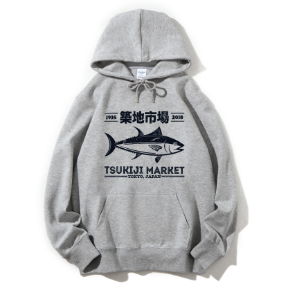 Tokyo Tsukiji Market Cotton Hoodie