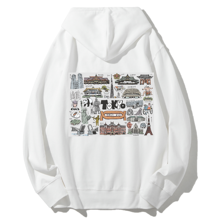 Tokyo Scenic Cotton Hoodie