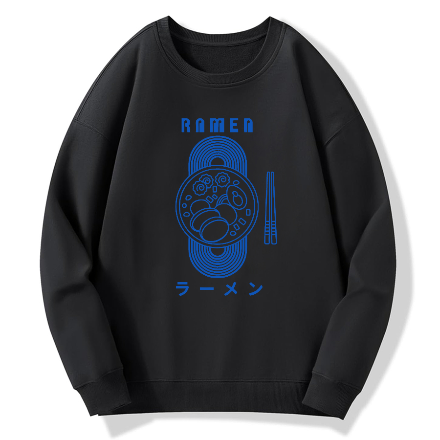 Lamian Noodles Cotton Pullover Sweatshirt