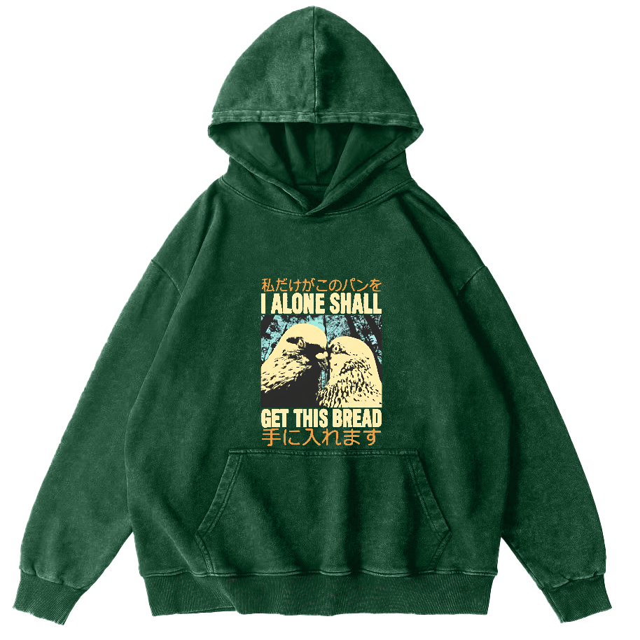 Two Dove Japanese Washed Hoodie-Zazasy