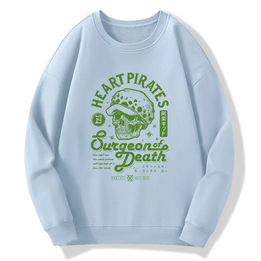 Skull pattern retro Cotton Pullover Sweatshirt