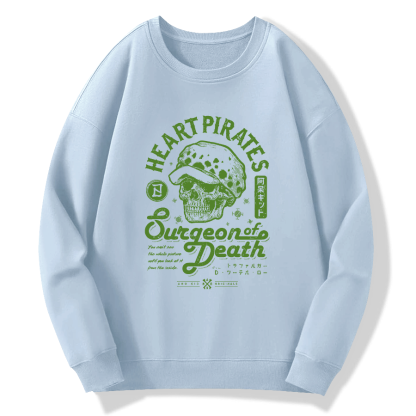Skull pattern retro Cotton Pullover Sweatshirt