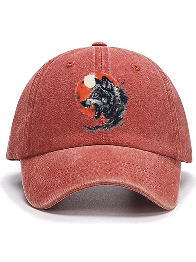 Wolf Moon Cotton Hat-Zazasy