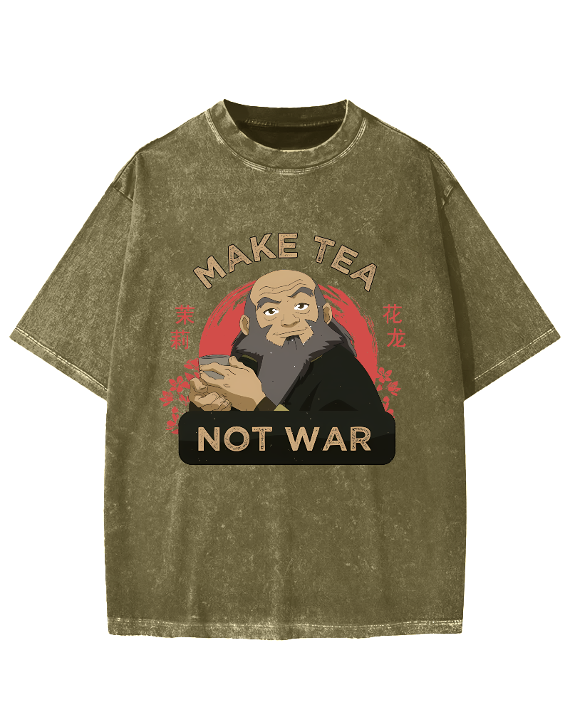 Make Tea not War Vintage Washed T-shirt