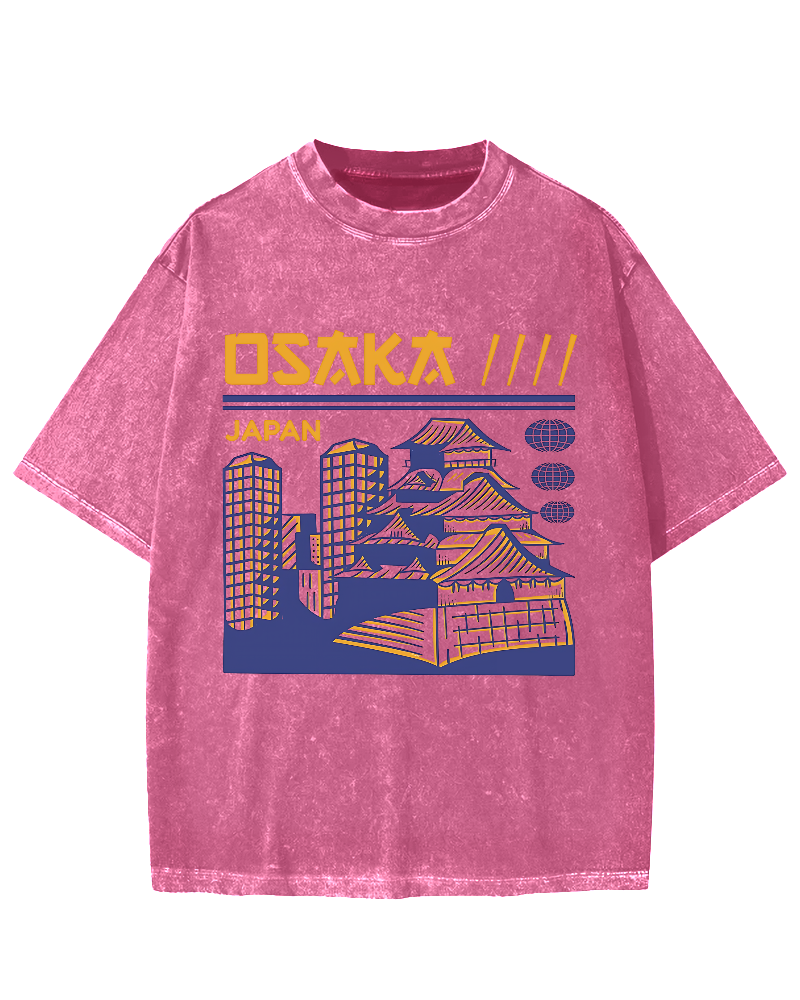 Osaka Japan Vintage Washed T-shirt