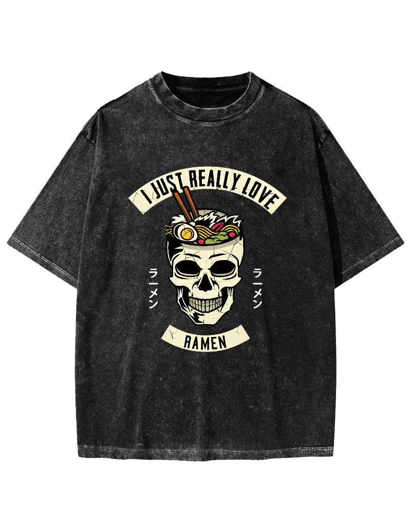 I like Sushi Vintage Washed T-shirt-Zazasy