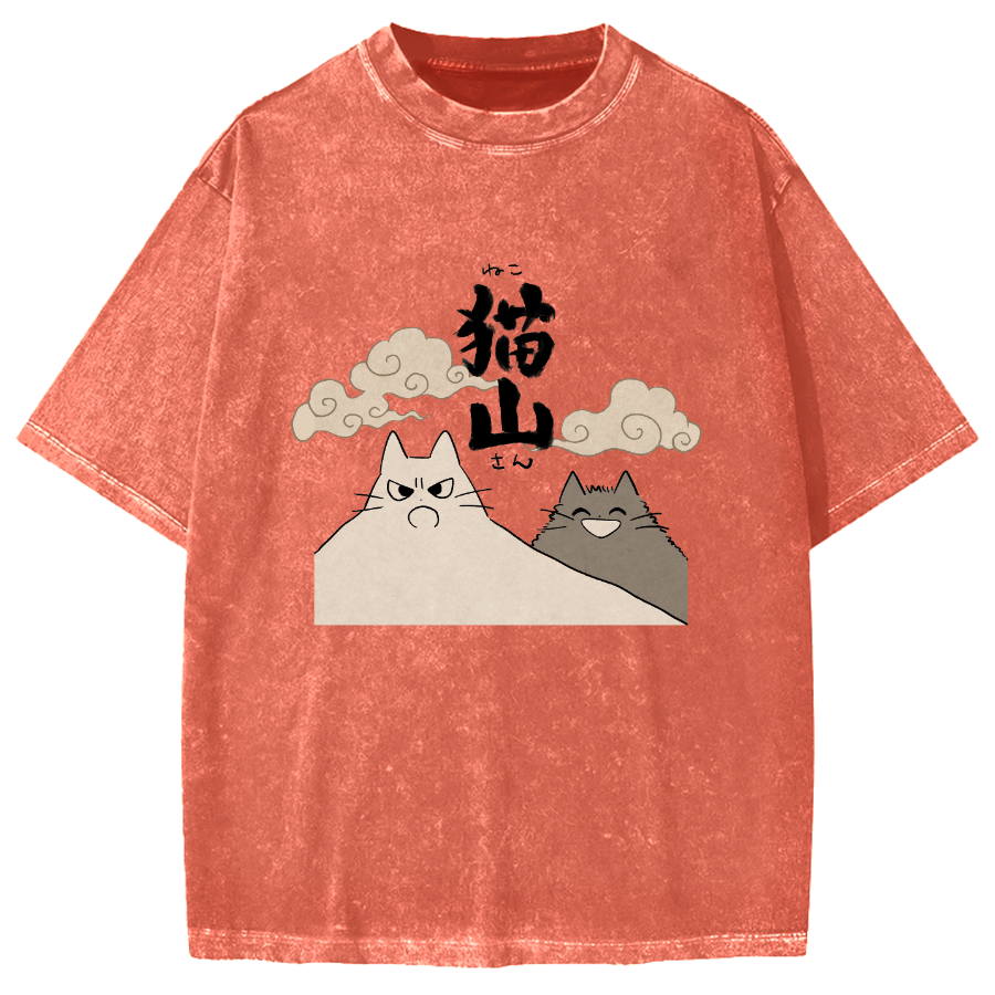 Cat Mountain Vintage Washed T-shirt