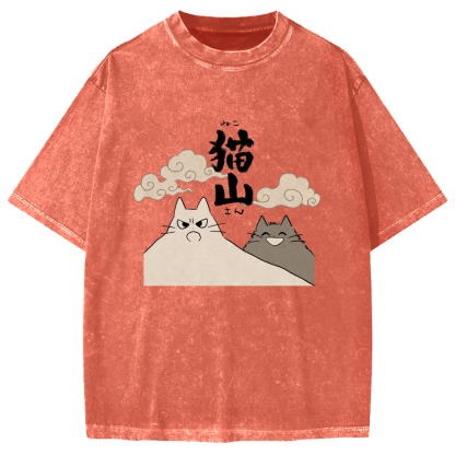 Cat Mountain Vintage Washed T-shirt