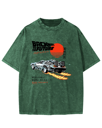 Riot Society Motorcycle Japanese Style Vintage Washed T-shirt