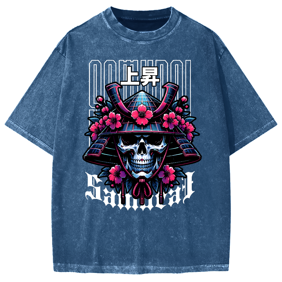 Cyberpunk Samurai Vintage Washed T-shirt