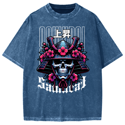 Cyberpunk Samurai Vintage Washed T-shirt