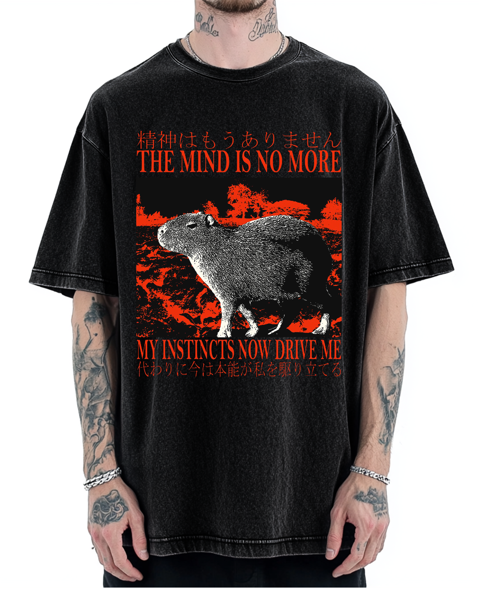 Intuition Capybara Vintage Washed T-shirt