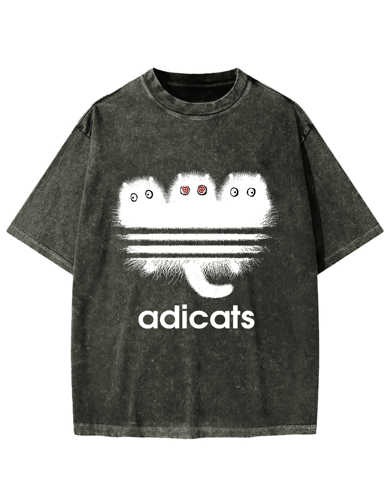 ADICATS Vintage Washed T-shirt
