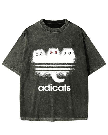 ADICATS Vintage Washed T-shirt