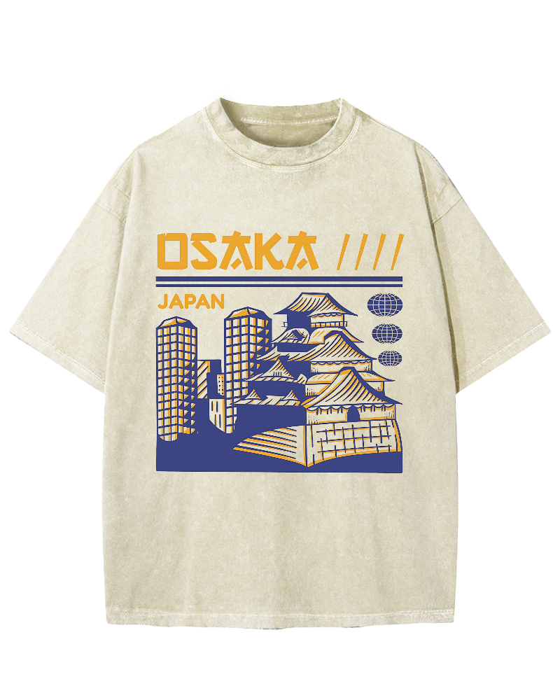Osaka Japan Vintage Washed T-shirt